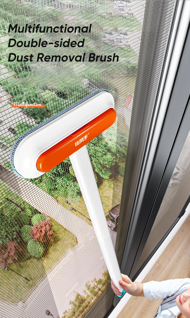 Joybos Cleaning Brush Multi-function For Screen Window Carpet Sofa Light Handheld Double Sided Dust Broom Household Cleaner JX87