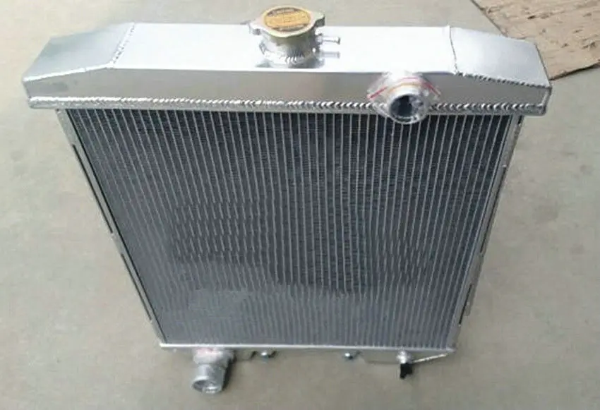 Алюминиевый радиатор и 2xFANS для FORD 1954-1956 FAIRLANE подходит автомобиль седан универсал магистрали 3 ряда 1954 1955 1956 Лидер продаж