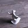 PINNY White Porcelain Kung Fu Characters Zen Statues Chinese Tai Ji Decorative Statues For Home Zen Creative Ornaments 3