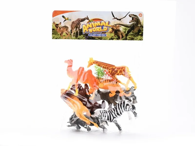 

Children Model Forest Animal Park Model Giraffe Camel Zebra Elephant Liger Brown Bear Toy Animals Decoration