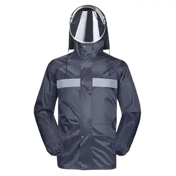 

Adult PVC Raincoat Poncho Waterproof Outdoor Hooded Jacket Rain Coat