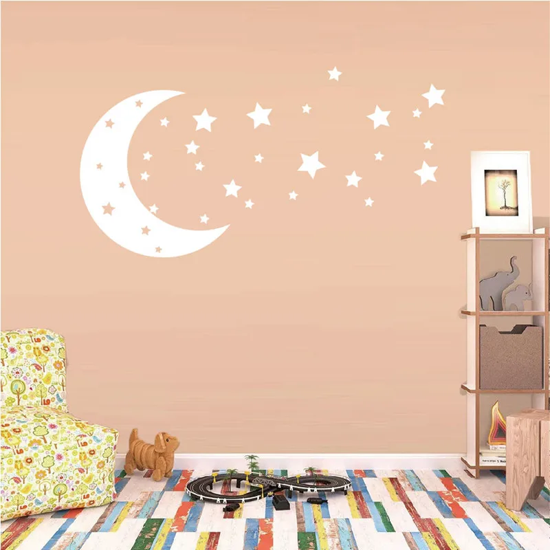 Moon-And-Stars-Wall-Stickers-Celestial-Baby-Girls-Boys-Rooms-Nursery-Removable-Art-Decals-Children-Bedroom
