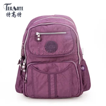 

TEGAOTE Women Small Backpack for Teenage Girl Original Kipled Bag Mini Mochila Feminine Bolsa Casual Nylon Waterproof Bagpack