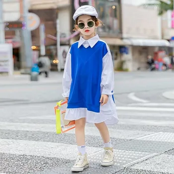 

Korean Children's Clothing Girls Shirts Long Sleeve 2020 New Spring and Autumn 3-13 years old Children's College Style Shirt