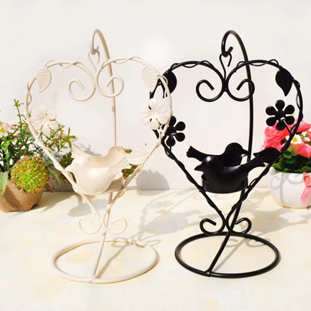 Полый Держатель Подсвечники Tealight подвесной фонарь клетка для птиц винтажная кованая