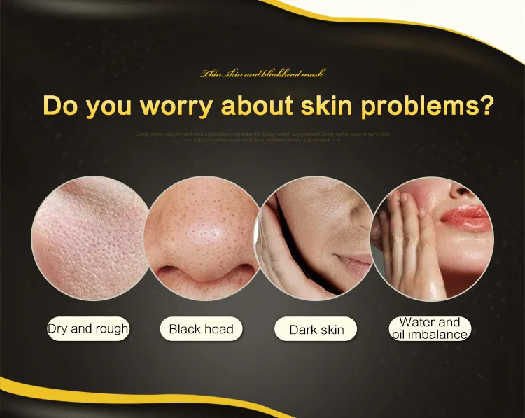 IMAGES gold face mask moisturizing remove blackhead peel off mask