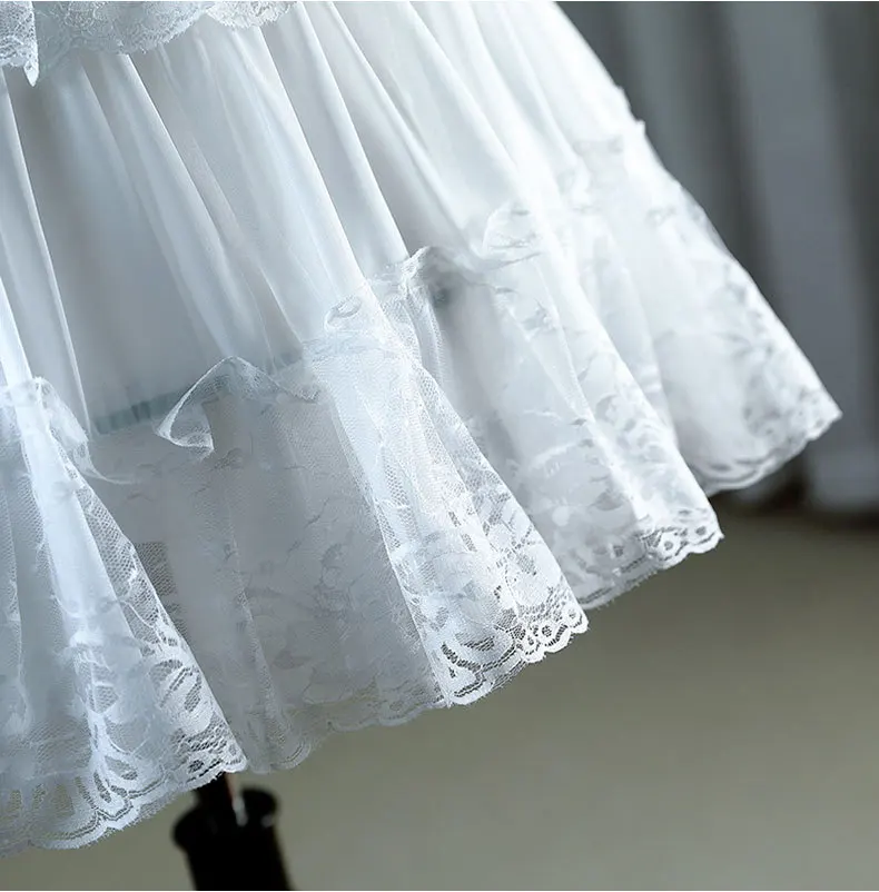Petticoat Skirt,Petticoat Underskirt,Wedding Underskirt,Lolita Petticoat,Flower Girl Underskirt,Wedding Petticoat,Tulle Tutu Skirt,Lace Cosplay Petticoats,Lolita 2Hoops Puffy Skirt,For Girl Dresses Wedding Accessory