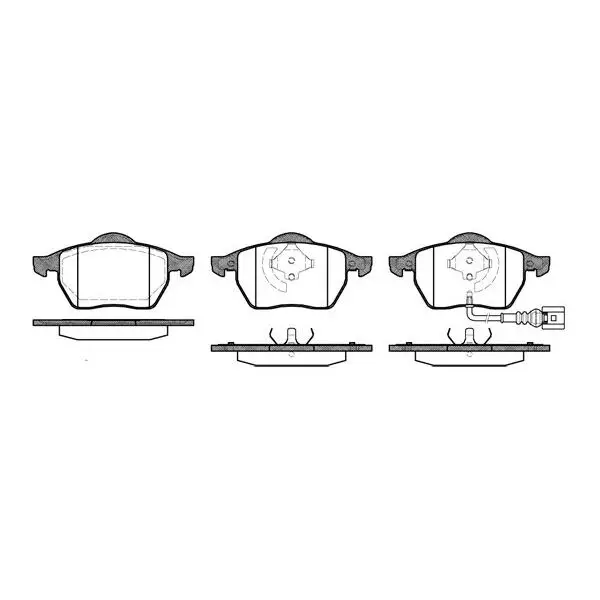 Колодки дисковые п.\ Audi A3 1.8i/1.9TDi Q 96 03 VW Golf IV 1.8T|Тормозной цилиндр| |
