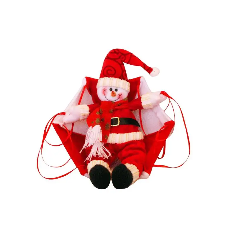 Red snowman Рождественские домашние потолочные украшения парашют 24 см Санта Клаус Smowman новогодний подвесной кулон рождественские украшения - Цвет: Red snowman