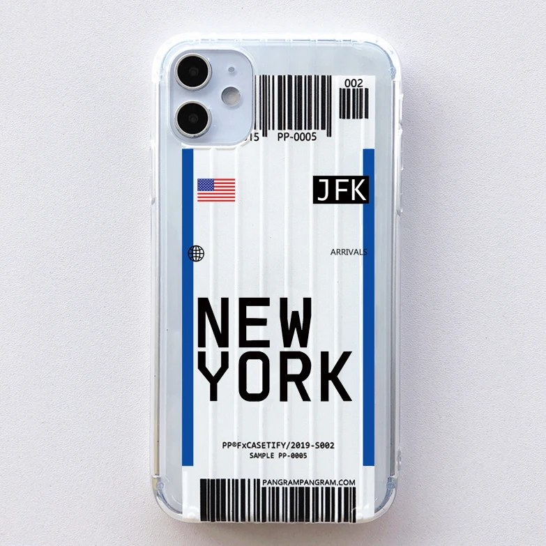 Простой чехол для samsung Galaxy S10 Plus S9 S8 plus note10 INS US City прозрачный мягкий кремний чехол - Цвет: New York