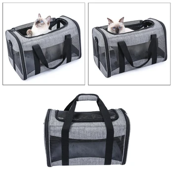 

Pet Carrier for Small Medium Cats Dogs Puppies up to 13lbs, Small Dog Carrier Soft Sided, Travel Puppy Carrier