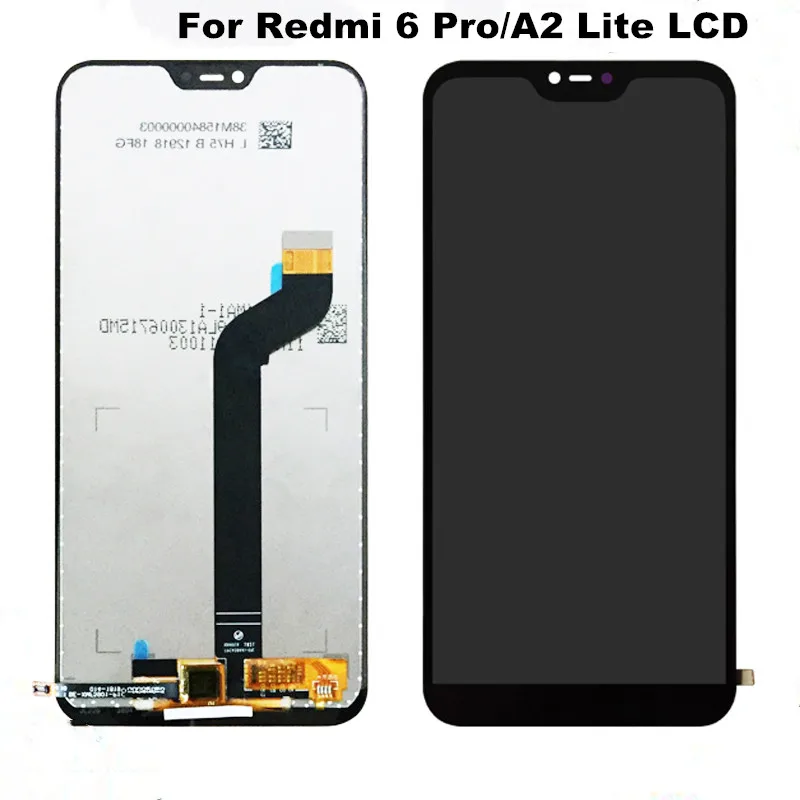 

100% Tested OK For Xiaomi Redmi 6 Pro Redmi 6Pro LCD DIsplay + Touch Screen Digitizer Assembly For Xiaomi Mi A2 Lite