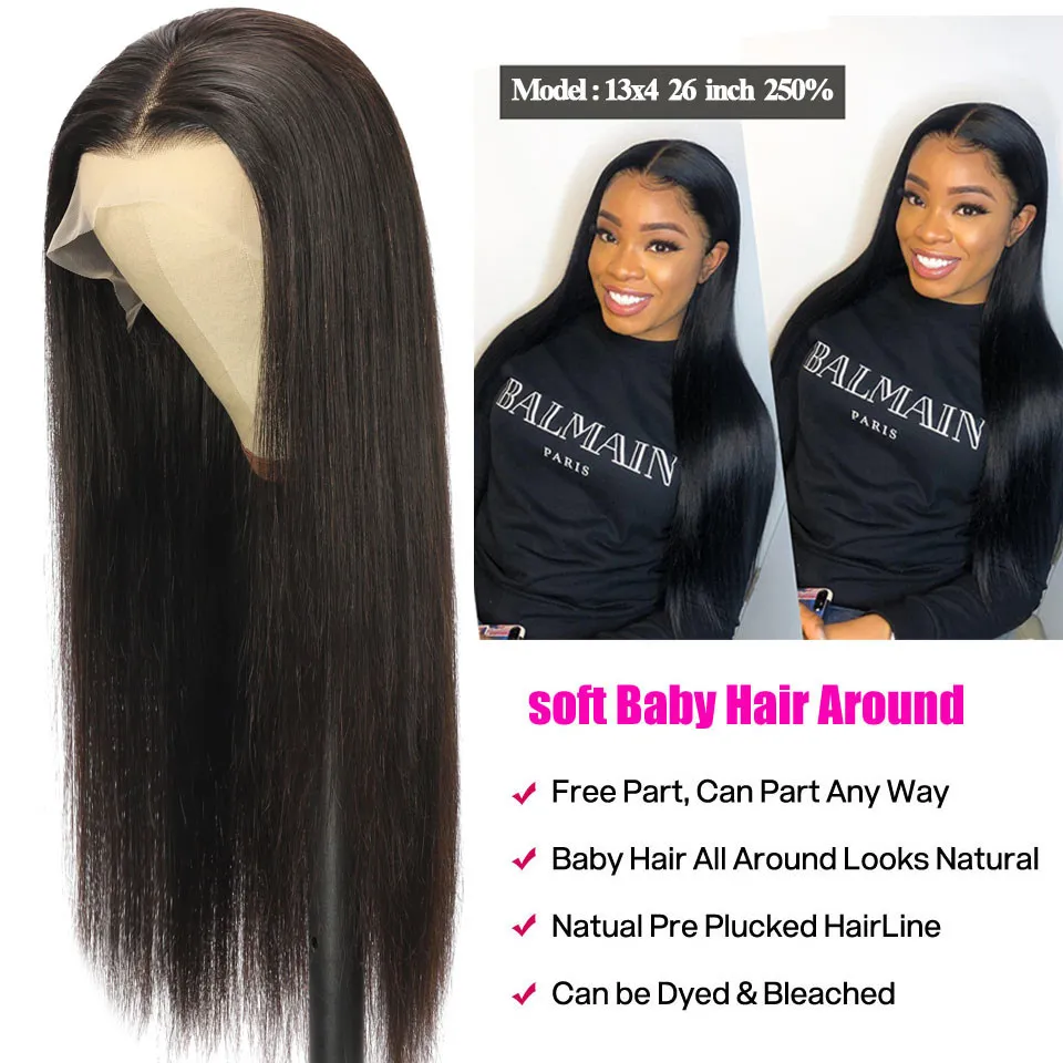 13x6/13x4 HD Lace Front Human Hair Wigs Brazilian Glueless 360 Frontal Wig Straight 4x4/5x5/6x6 Lace Closure Wigs with Baby Hair 13x6/13x4 HD Lace Front Human Hair Wigs Brazilian Glueless 360 Frontal Wig Straight 4x4/5x5/6x6 Lace Closure Wigs with Baby Hair