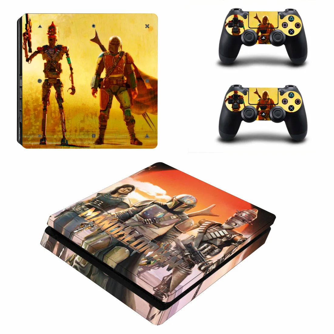 The Mandalorian PS4 Slim sticker s Play station 4 наклейки для кожи наклейки для playstation 4 PS4 Slim консоли и контроллера Skins