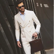 Нежный мужской мундир для свадьбы заостренный лацкан две кнопки жених смокинг, деловой костюм ужин/Darty костюм(куртка+ штаны+ галстук-бабочка