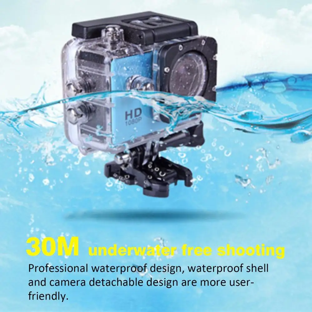 Outdoor Mini Sport Action Camera Ultra 30M 1080P Underwater Waterproof Helmet Video Rec  for SJCAM SJ400 Cameras Sport Cam Hot