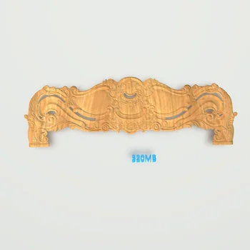 

2 pieces of bed couch 3D design for woodworking CNC router carving file works with 3 axis CNC ArtCAM Aspire STL format