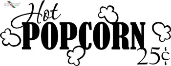 

Hot Popcorn Family Theater Movie Room Vinyl Wall Decal Sticker Decor Room Decor House Decoration