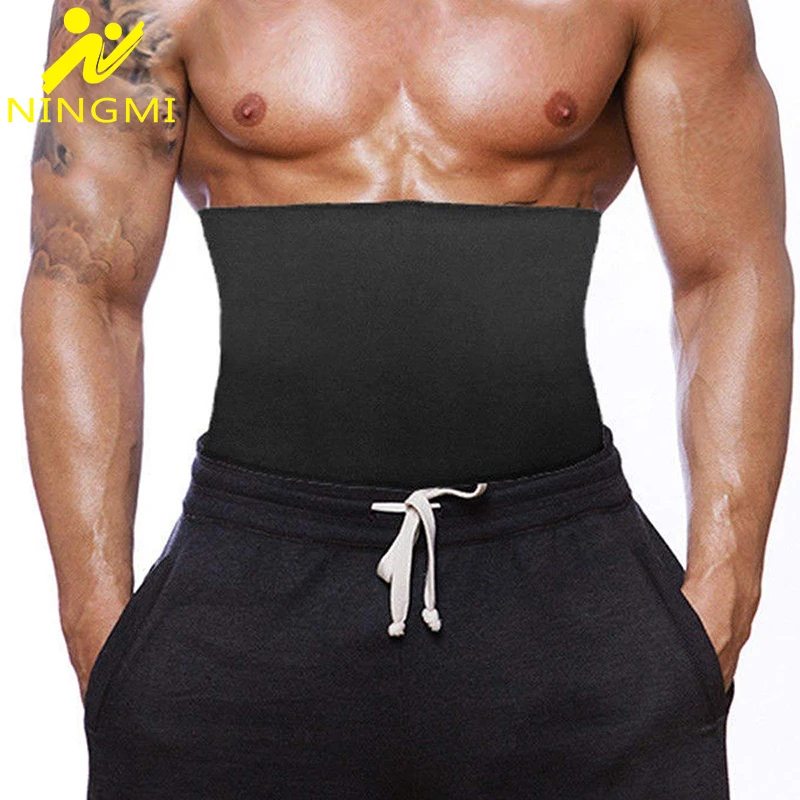 

NINGMI Neoprene Body Shaper Slimming Waist Trainer Cincher Corset Men Slim Modeling Belt Tummy Slimming Strap Girdle Underwears