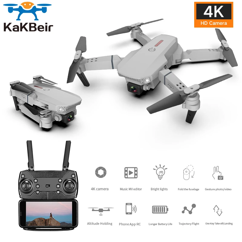 Дрона с дистанционным управлением 4k HD Камера Wi-Fi fpv E88 складного квадрокоптера