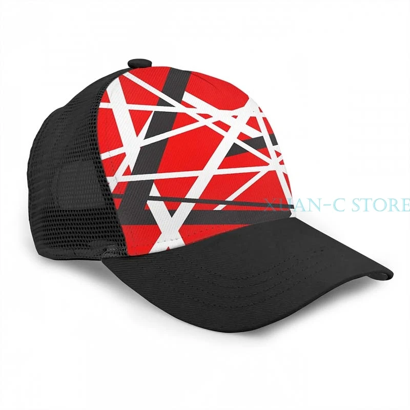EVH 5150 в полоску баскетбольная Кепка для мужчин и женщин мода по всему принту черная шляпа унисекс - Цвет: One Size
