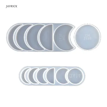 

Silicone UV Resin Mold Starry Lunar Eclipse Resin Mold Astronomy Crescent Moon Phases Moon Plant diy Craft Tools