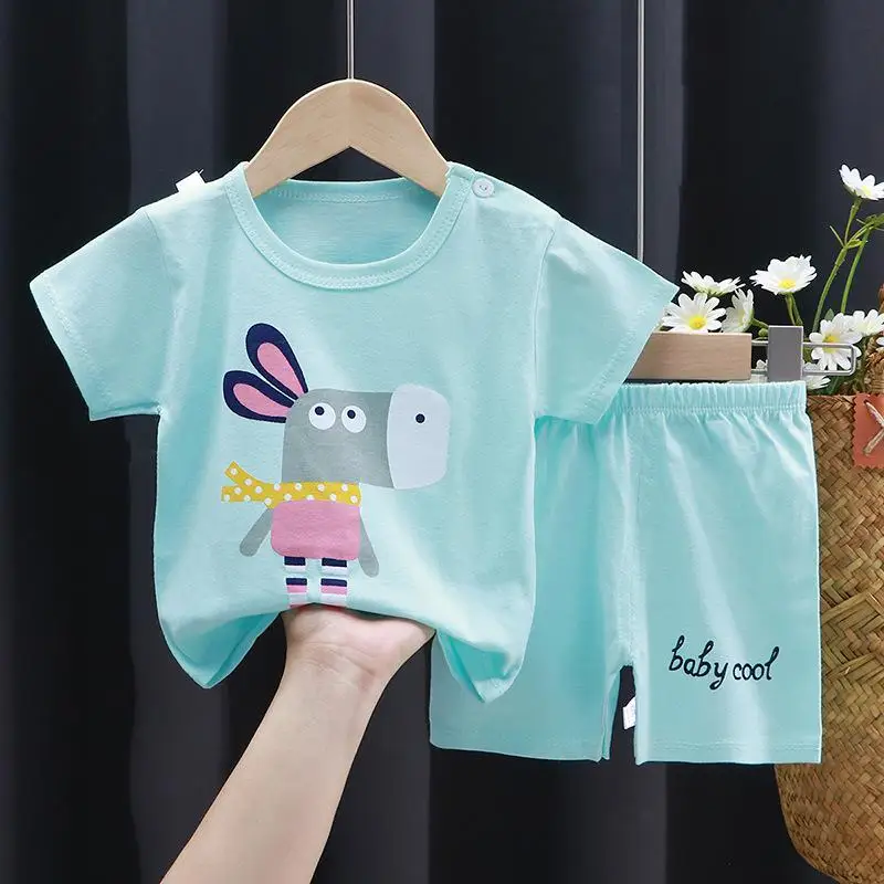 baby clothing set essentials Fashion Soft Kids Babys Pajamas Set Watermelon Outfit Boy Girl Cotoon Summer Suit Clothes Infant Clothing Costume For Girls baby clothing set red	 Baby Clothing Set