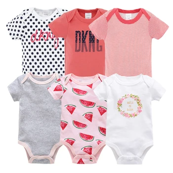 

Honeyzone 6pcs 2020 Summer Short Sleeve Set Baby Rompers Baby Jumpsuit Boy Ropa Bebes