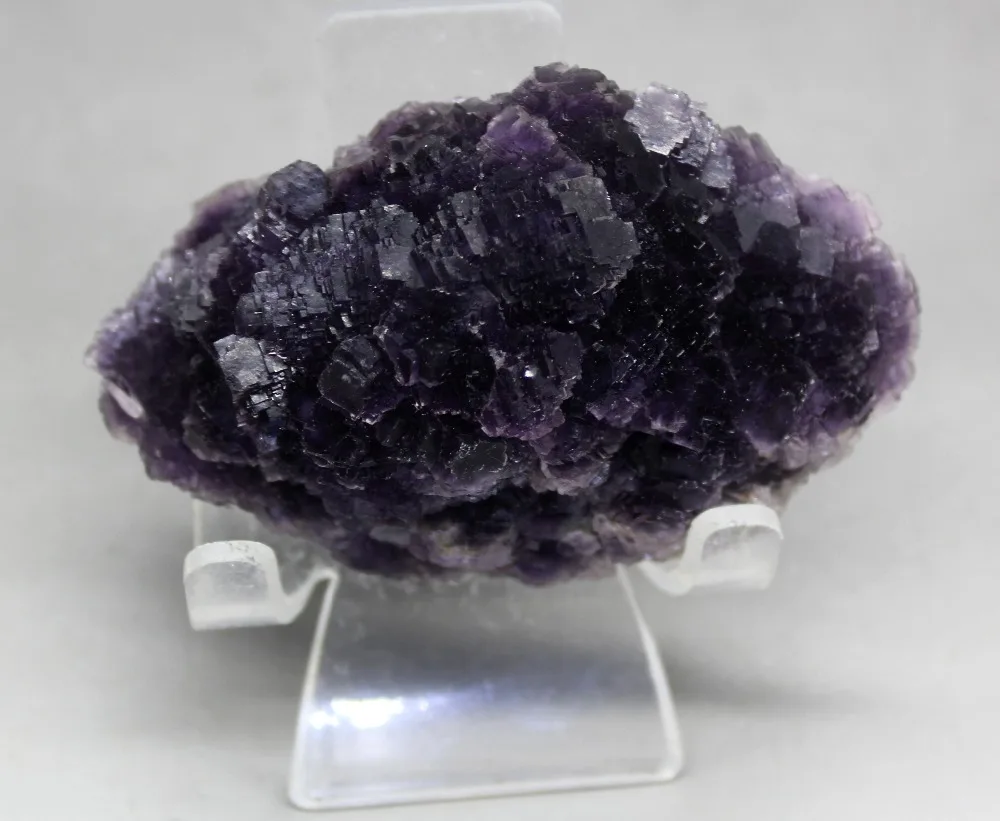 Новые сорта! 204 г натуральный многогранный пурпурный флюорит кластер минеральные хрустальные образцы камни и кристаллы целебные кристаллы