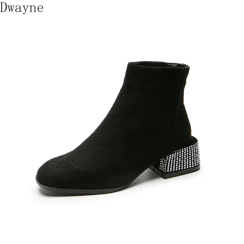 

Martin boots women's boots 2019 new spring and autumn wild thick with net red thin boots ins tide short boots