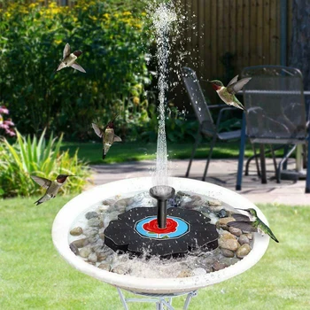 

With Nozzles Patio Decoration Outdoor Garden Pond Free Standing Pool Solar Fountain Landscape Bird Bath Water Home Floating Pump