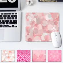 

Cute Pink beautiful design office Mat mouse non-slip pad player pad small size rubber Gaming mouse Pad office Desk Mat