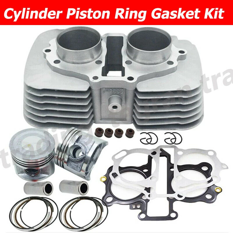 Big Bore Cylinder Piston Rebuilt Kit 57.4mm 280cc For Honda Rebel Ca250