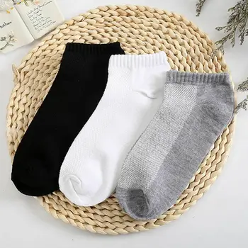 

Men Ankle Socks Summer Low Cut Crew Casual Sport Soft Cotton Blend Socks D08E