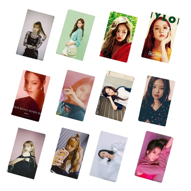 10 шт./компл. KPOP BLACKPINK альбом самодельная бумага Lomo карта фото карта стикер с изображением HD фотостудии вентиляторы