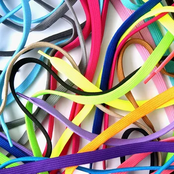 

28 Colors Fashion Multicolor Shoelaces for Mens Shoes Sports And Leisure Shoes Sneakers Polyester Flat Shoelaces 50~160 cm 1-1-1