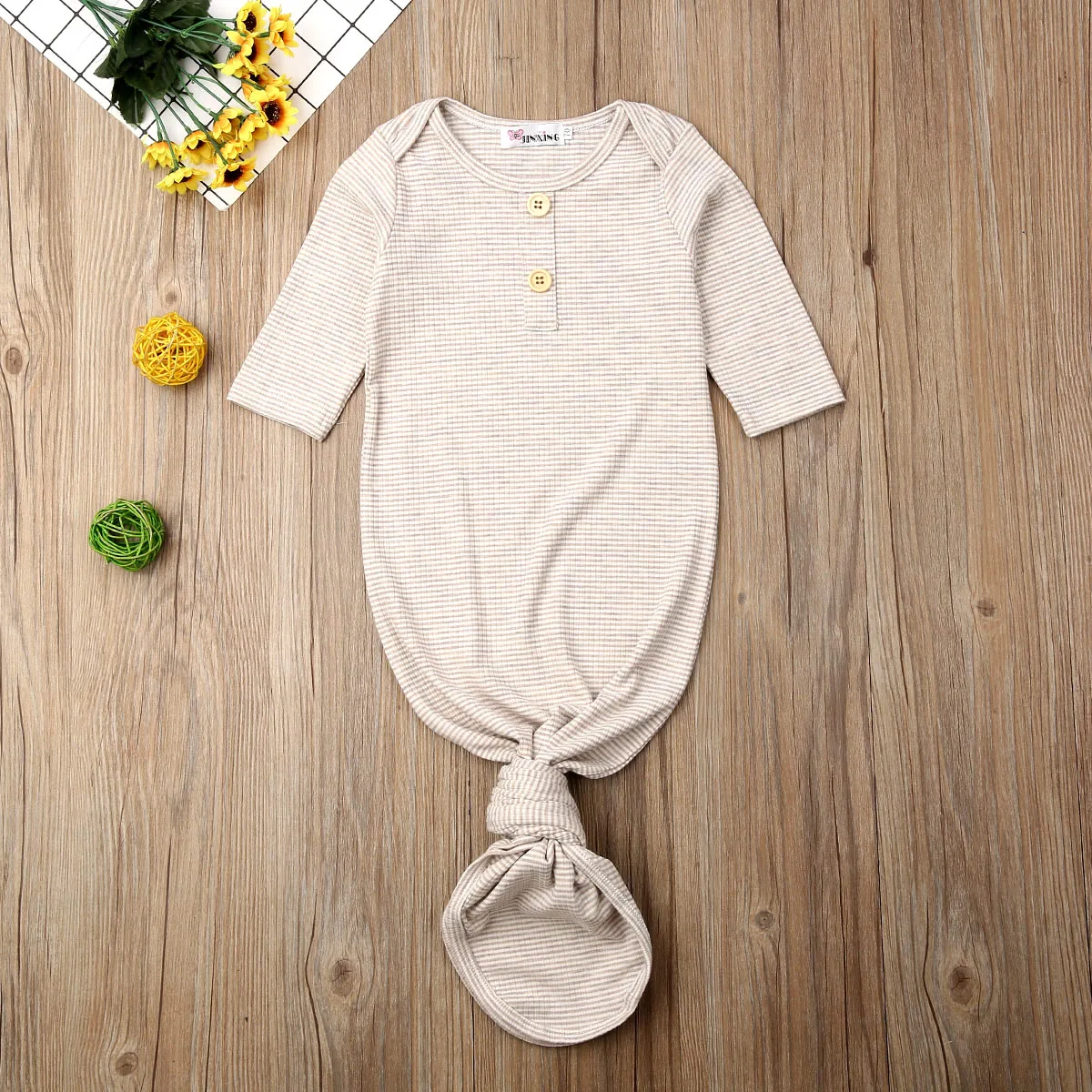 Pudcoco/Новинка; модная повседневная одежда для сна для новорожденных девочек и мальчиков; одежда для сна в полоску; однотонная хлопковая одежда для сна