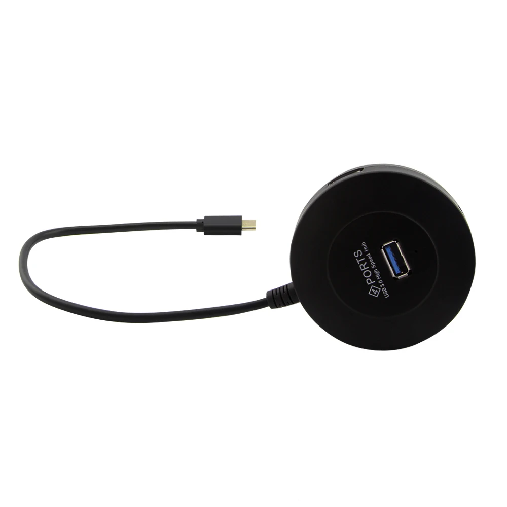 CHYI 4 порта type C Usb 3,0 концентратор мульти Usb3.0 Hab высокоскоростной разветвитель адаптер комбо Usb-c Компьютерные аксессуары для ПК MacBook Pro