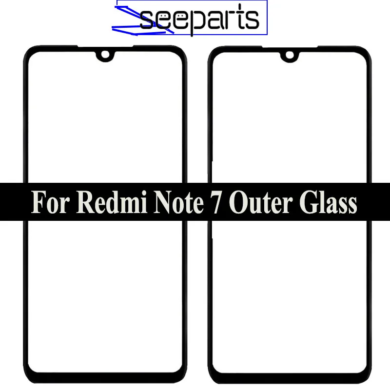 6 3 For Xiaomi Redmi Note 7 LCD Screen Outer Glass Lens Replacement Repair Spare Parts 1