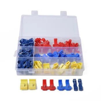 

85Pcs Insulated Quick Splice Wire Connector Crimp Terminals Red 22-18 AWG Yellow 12-10AWG kit Car Cable Connectors Terminal Kit