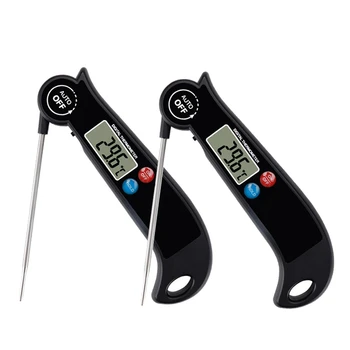 

2 Pcs Kitchen Cooking Food Thermometer Digital Probe BBQ Thermometer Suitable for Meat, Milk, Coffee, Water