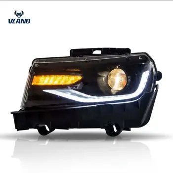 

Vland factory for car headlight for Camaro LED head lamp 2014 2015 with turn signal with sequential indicator
