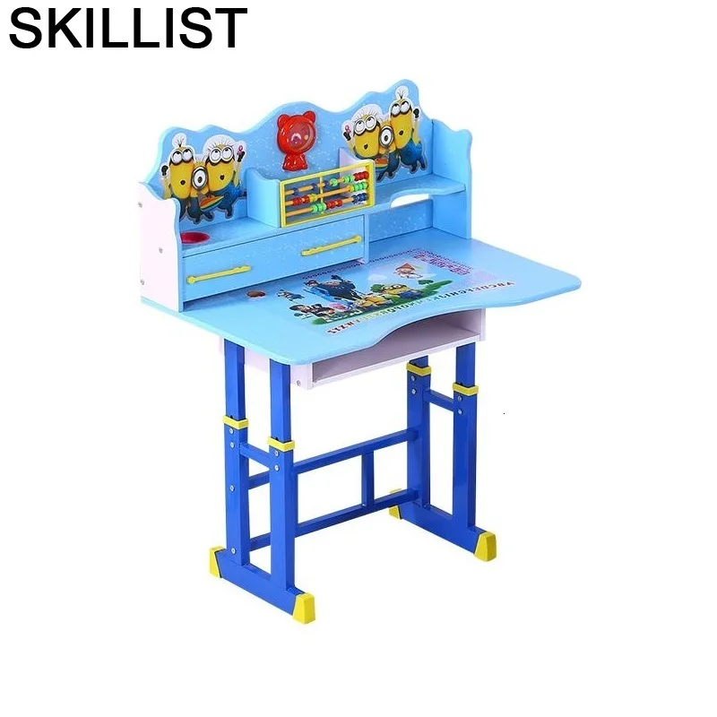 

Pour Play Baby Toddler Children Chair And Desk Tavolino Bambini Mesinha Infantil Adjustable For Bureau Enfant Study Kids Table