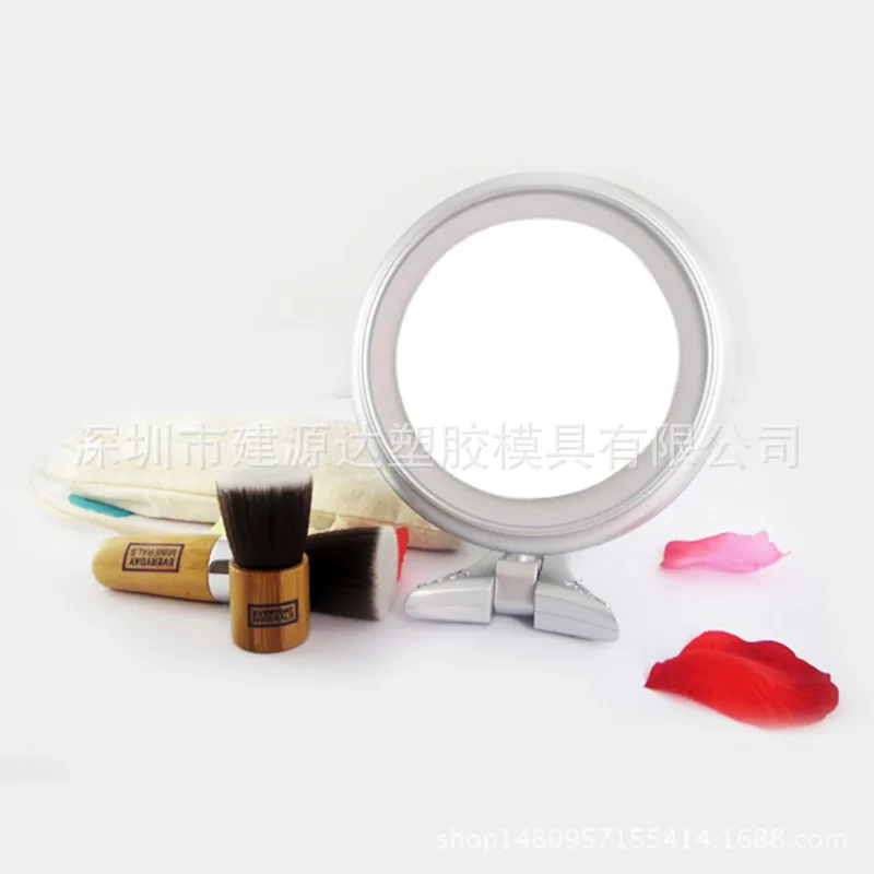 Handle Makeup Mirror Customizable Makeup Mirror Factory Manufacturers Direct Selling LED Hand-Held Mirror Exquisite Promotional