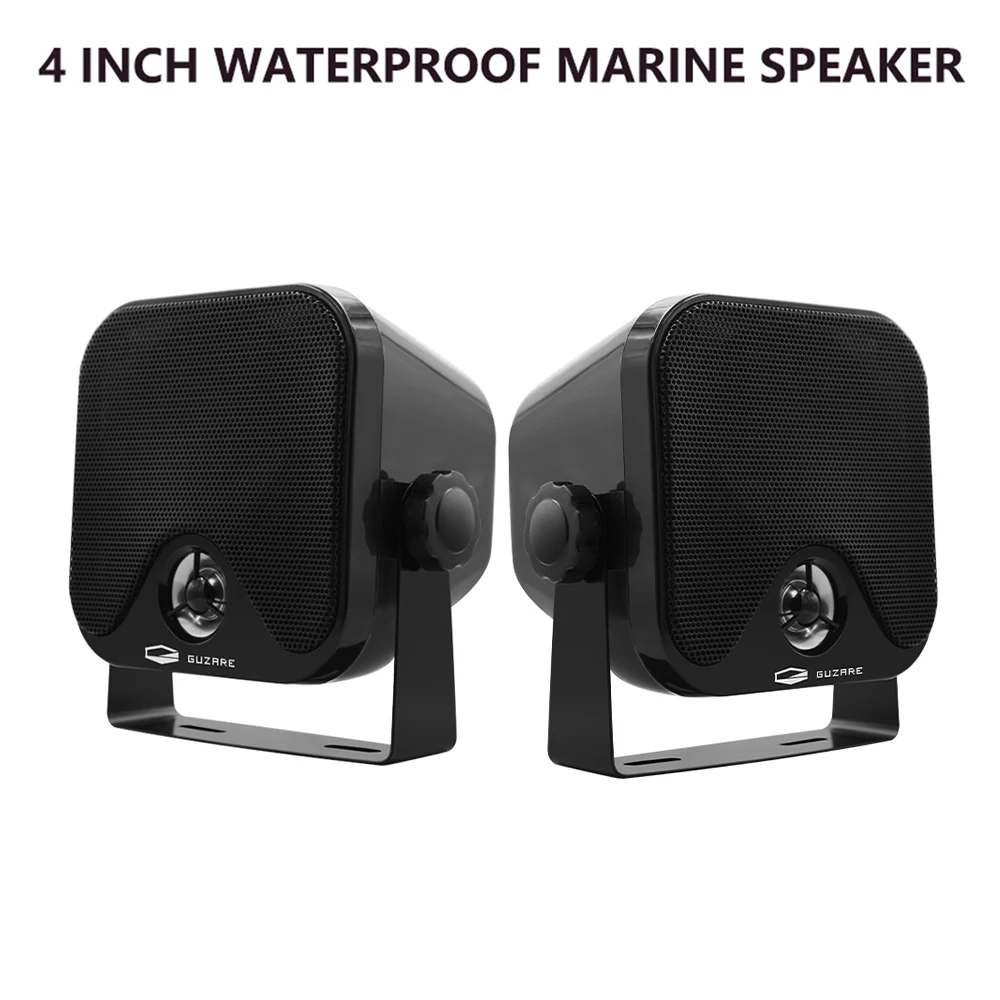 4 Inch 100W Marine Waterproof Speakers Heavy Duty Box Surface Mount