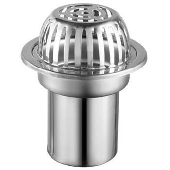 

HOT-Stainless Steel Balcony Roof Large Displacement Anti-Blocking Floor Drain Outdoor Rain Bucket Drainage Floor Drain