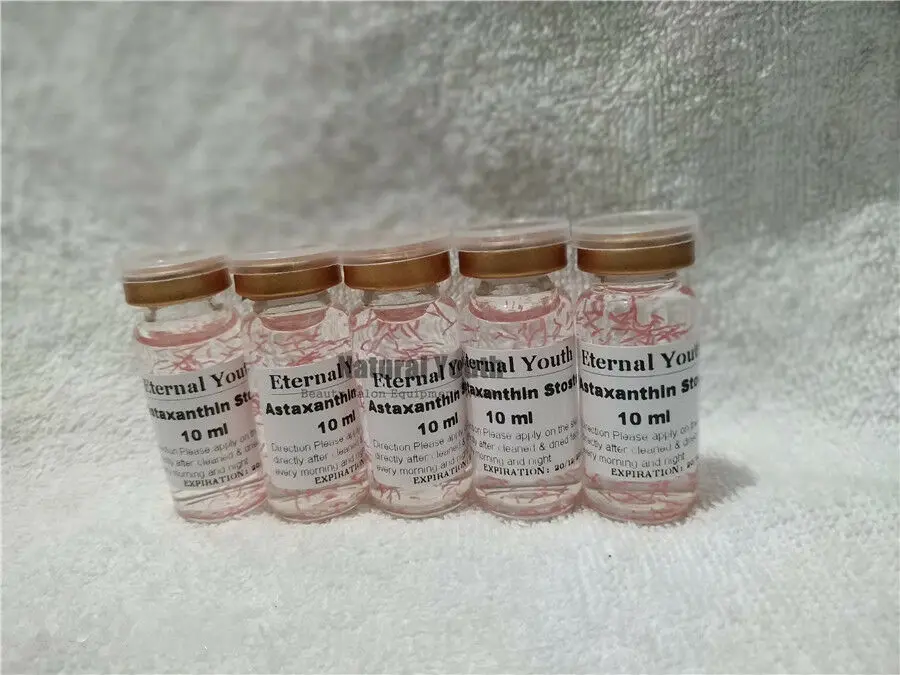 Astaxanthin кислотный глаз темный круг глаз мешок лечение кожи укрепляющая сыворотка