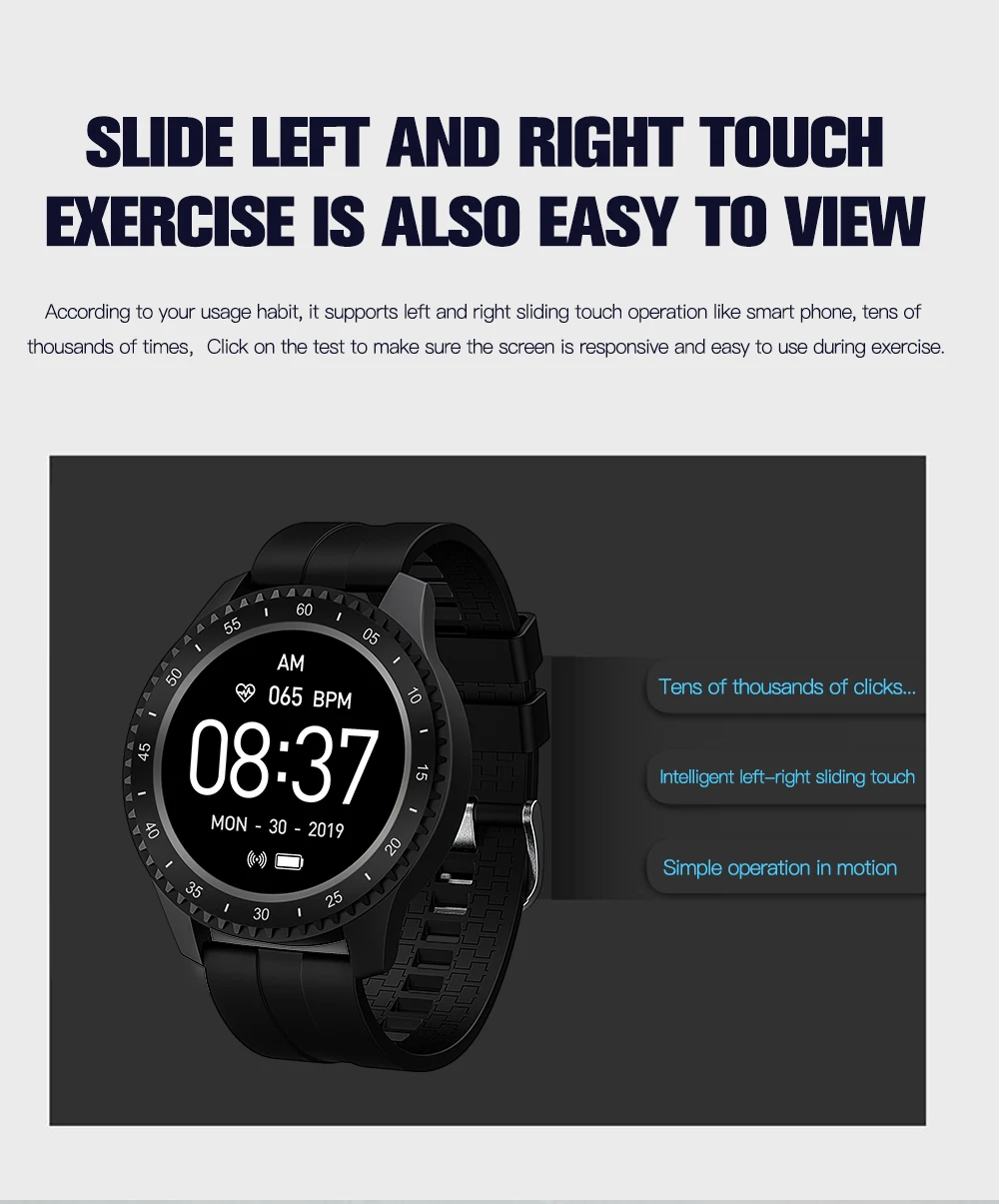 Новые смарт-часы для мужчин и женщин F17 сенсорные спортивные часы монитор сердечного ритма погоды IP68 Водонепроницаемые Смарт-часы для IOS Android