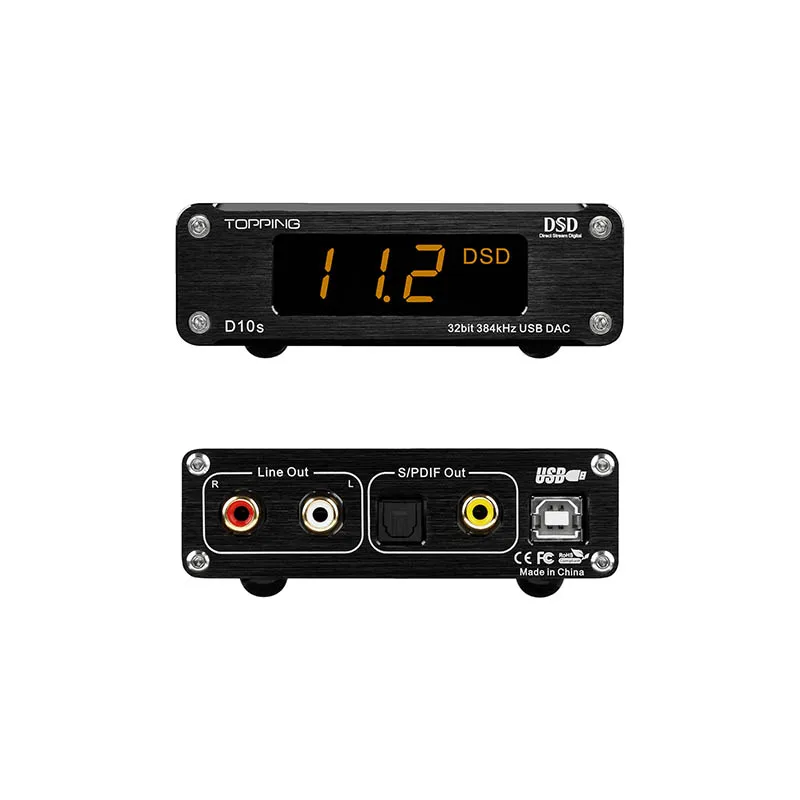 Цифровой USB DAC Hifi Spdif декодер усилителя ES9038Q2M 256DSD xmos xu208 Hi Fi аудио усилитель TOPPING