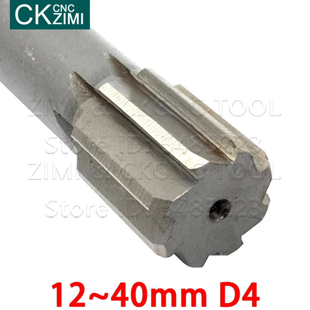 1P 12D4 15D4 16D4 17D4 18D4 20D4 22D4 24D4 25D4 28D4 30D4 32D4 34D4 35D4 40D4 HSS D4 reamers with Reamer for taper shank machine 6